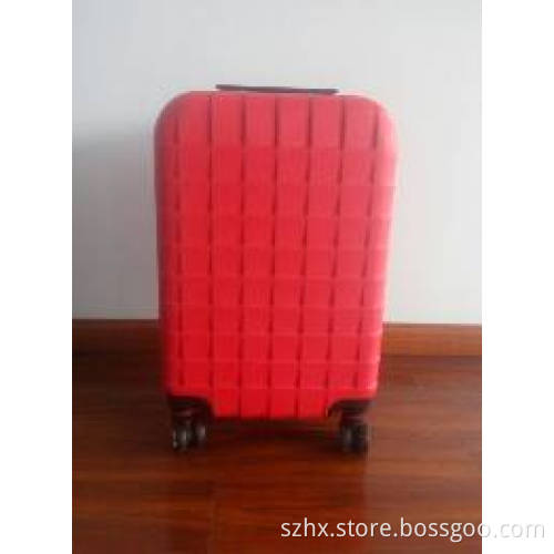 fashionable square picture ABS travel luggage /carry -on suitcase /hard shell trolley luggage
